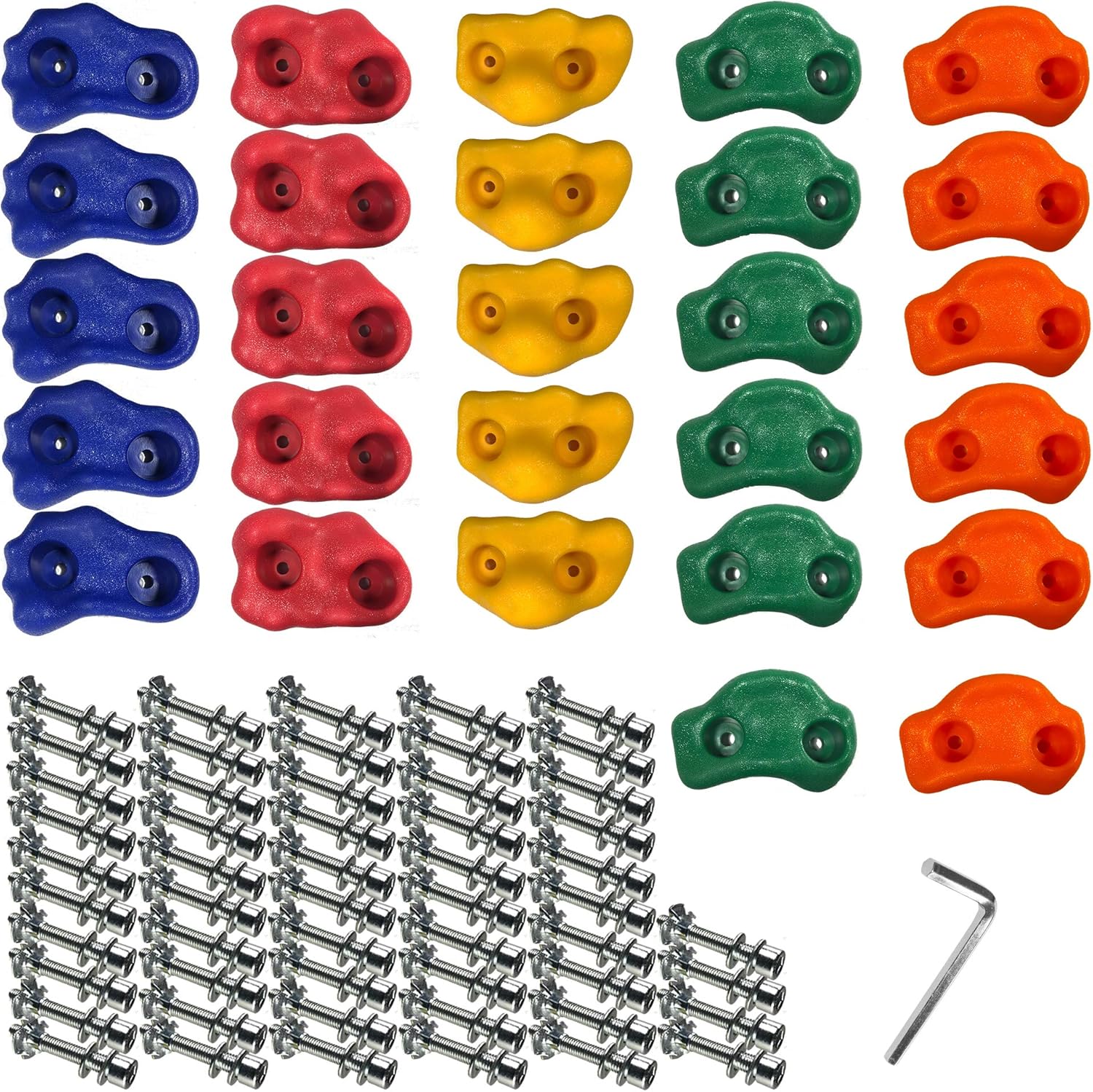 Gatehouse Quality Products 27 Rock Climbing Holds for Kids. Climbing Holds for Kids Outdoor. Rock Wall Holds, Rock Climbing Wall for Kids Outdoor. Climbing Wall Holds, Rock Wall Holds : Sports & Outdoors