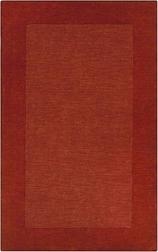 Surya M-300 - Alfombra Mystique, 2 pies por 3 pies, rojo-naranja