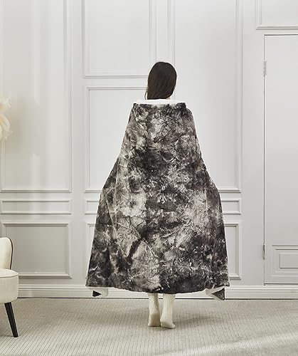 Miniatura 4 de Regal Comfort Manta Sherpa de piel sintética, cálida y suave, de gran tamaño, decoración de sofá y silla, perfecta para todas las estaciones, River