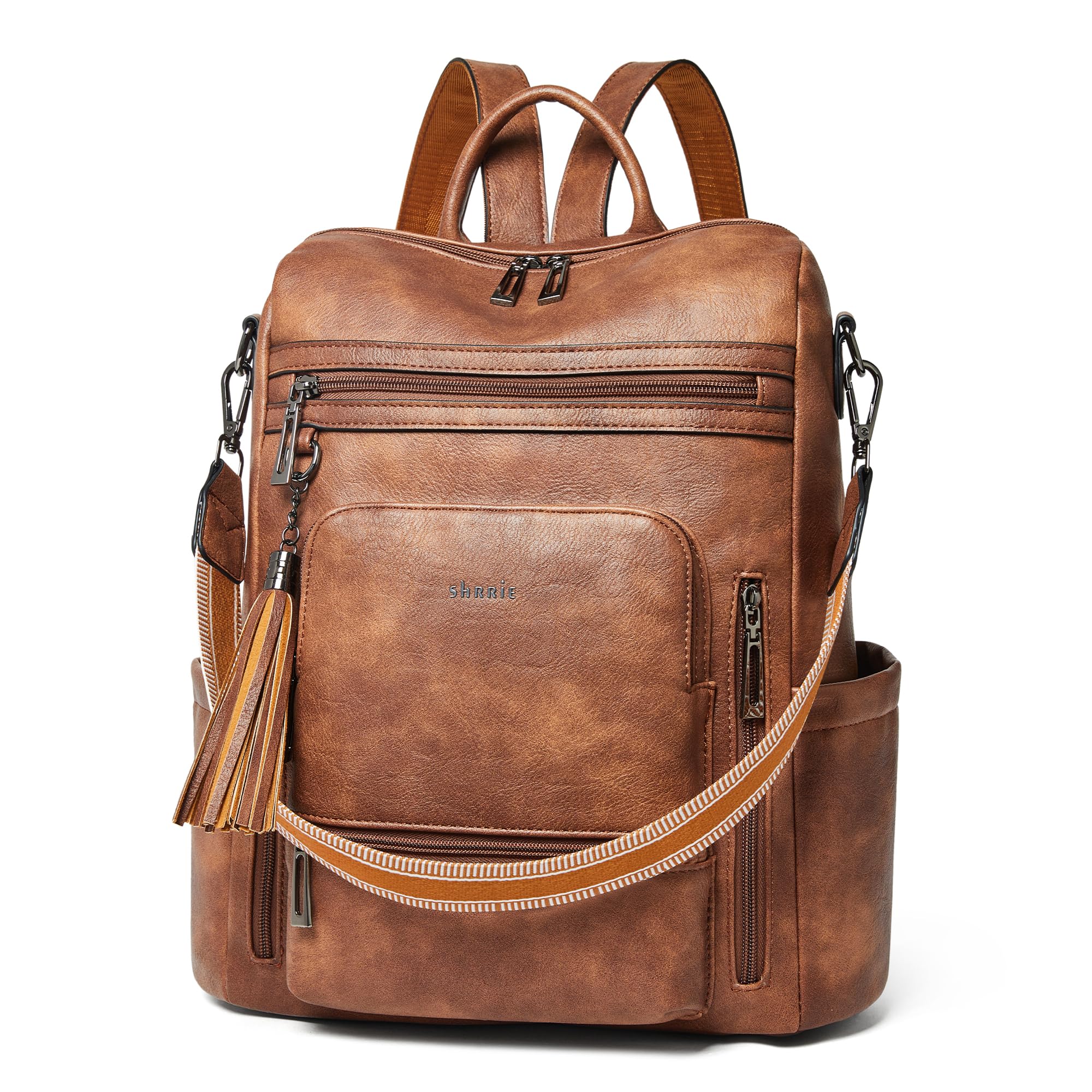 Shrrie Vegan Leather Laptop Backpack