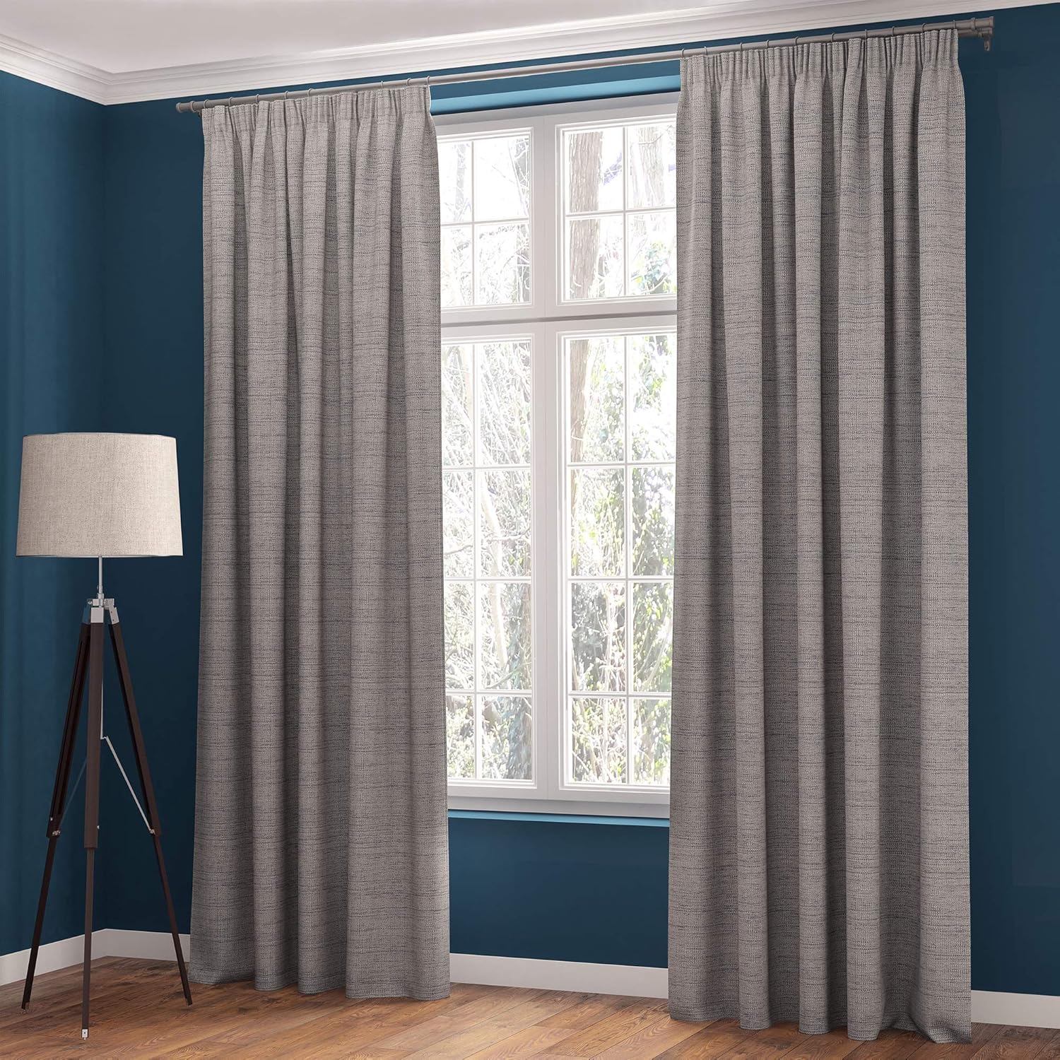 Stanley Hamilton Curtains Faux Linen, Thermal Insulated, 3 Pass 100