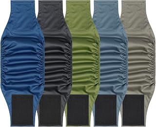 5 Pack Dog Diapers Male Reusable, Premium Belly Bands for Male Dogs, High Absorbing Male Dog Pee Wraps for Doggie in Incontinence or Excitable Urination and Training,Blue,S