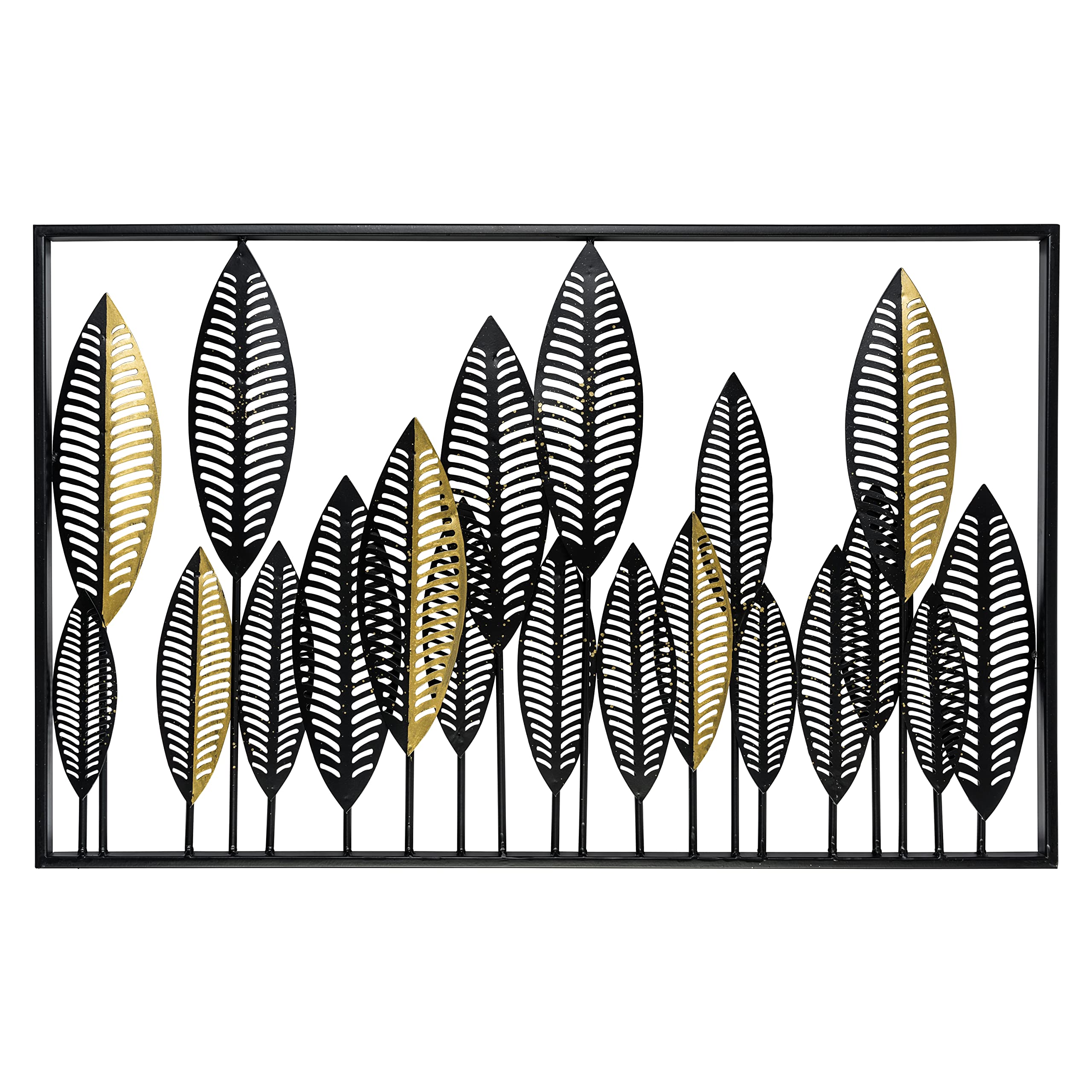 Wanddeko Metall, Wandbild Wohnzimmer, Deko Küche, Metallbild, 80x50cm, Inkl. Befestigungsmaterial, Wanddekoration AELVA (Querformat)