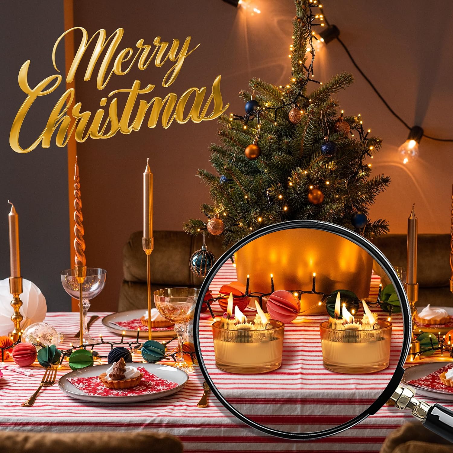 Christmas Tree Candles - Premium Festive Candles for Christmas Decor, Perfect for Home Decorations, Holiday Gatherings, Family Reunions, Festival Parties and Seasonal Celebrations