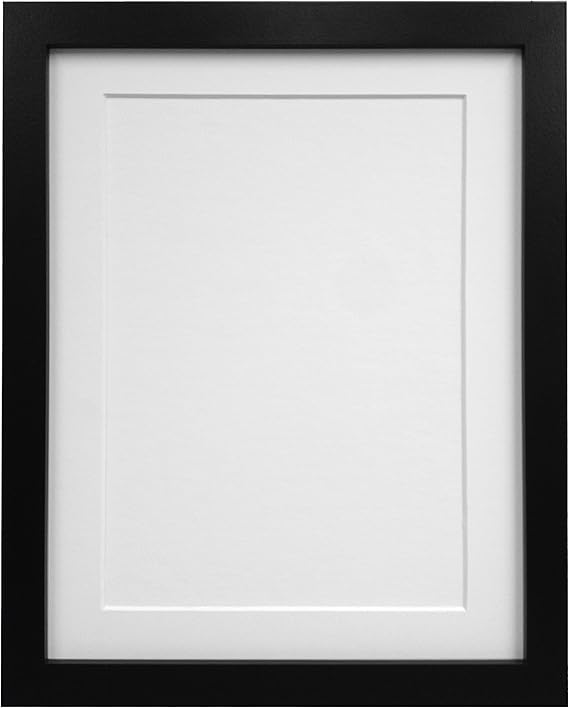FRAMES BY POST Black with White Mount, A2 for Image Size