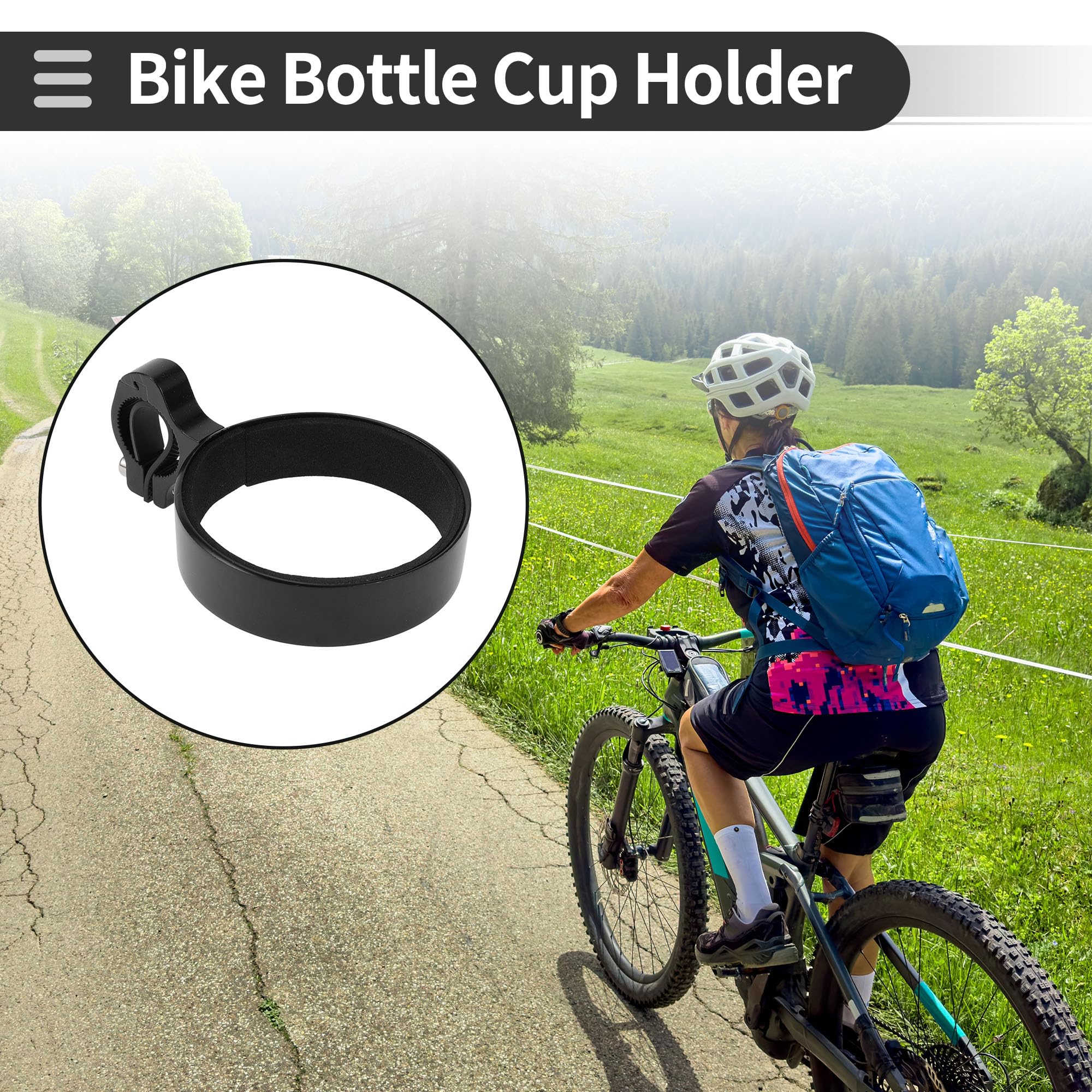 Motoforti Bike Bottle Cup Holder Cage Thickened Strong Aluminium Alloy Bicycle Drinks Holder for MTB Road Mountain Bike Outdoor Cycling Black - Image 2
