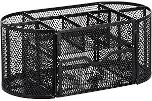 AmazonBasics Mesh Desk Office Organizer, Keeps Your Workspace Tidy