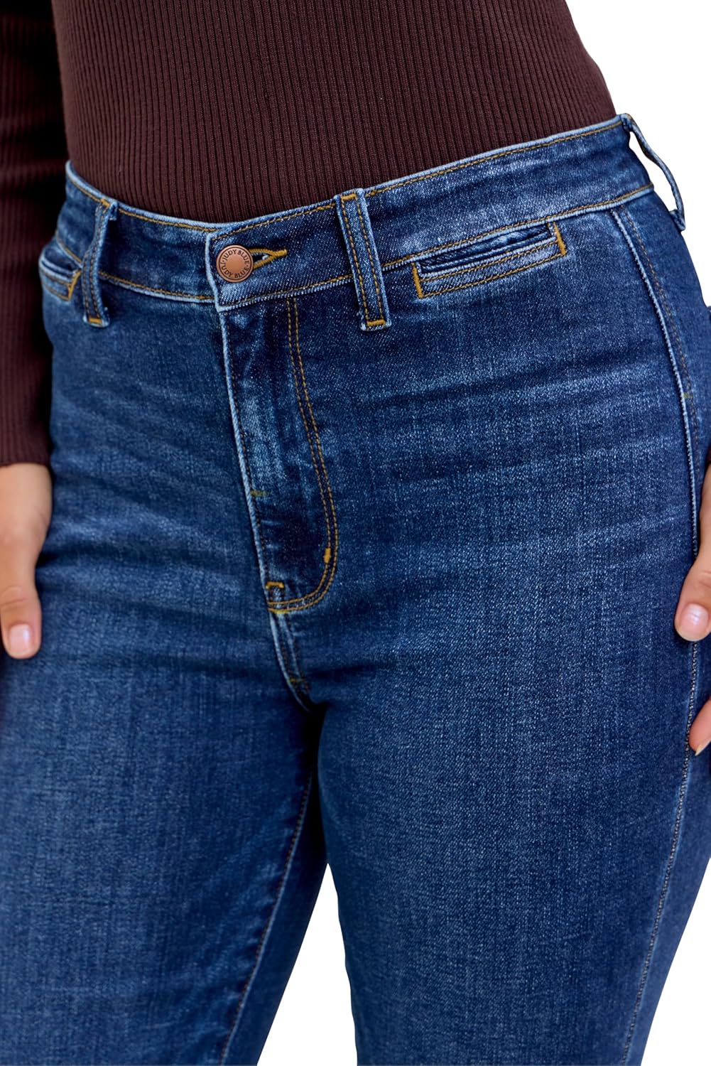 Judy Blue Womens Jeans - High Waisted Trouser Flare