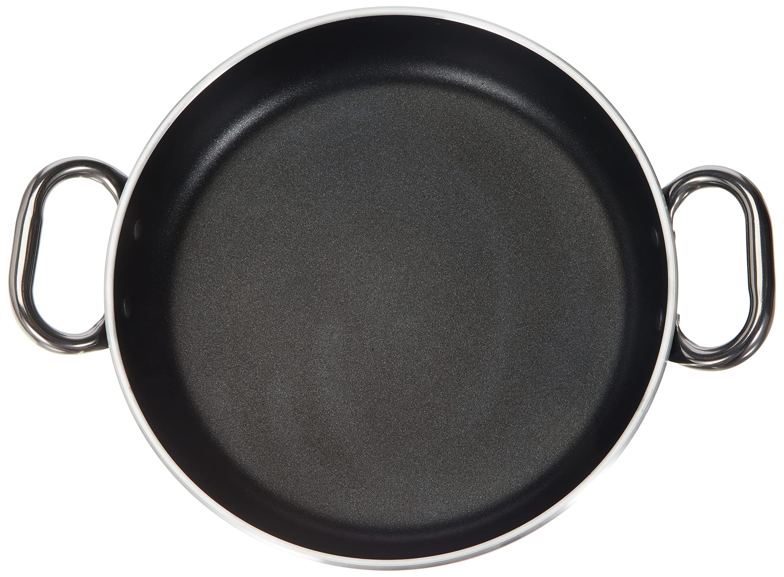 Pentole Agnelli Alsa2110ss28 - Tegame In Alluminio Antiaderente 5mm Con 2 Maniglie, Nero, 28 Cm, 1 Pezzo