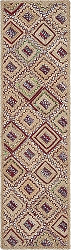 Miniatura 8 de Safavieh - Colección Cape Cod CAP354A - Tapete tejida a mano en algodón natural y azul, Yute