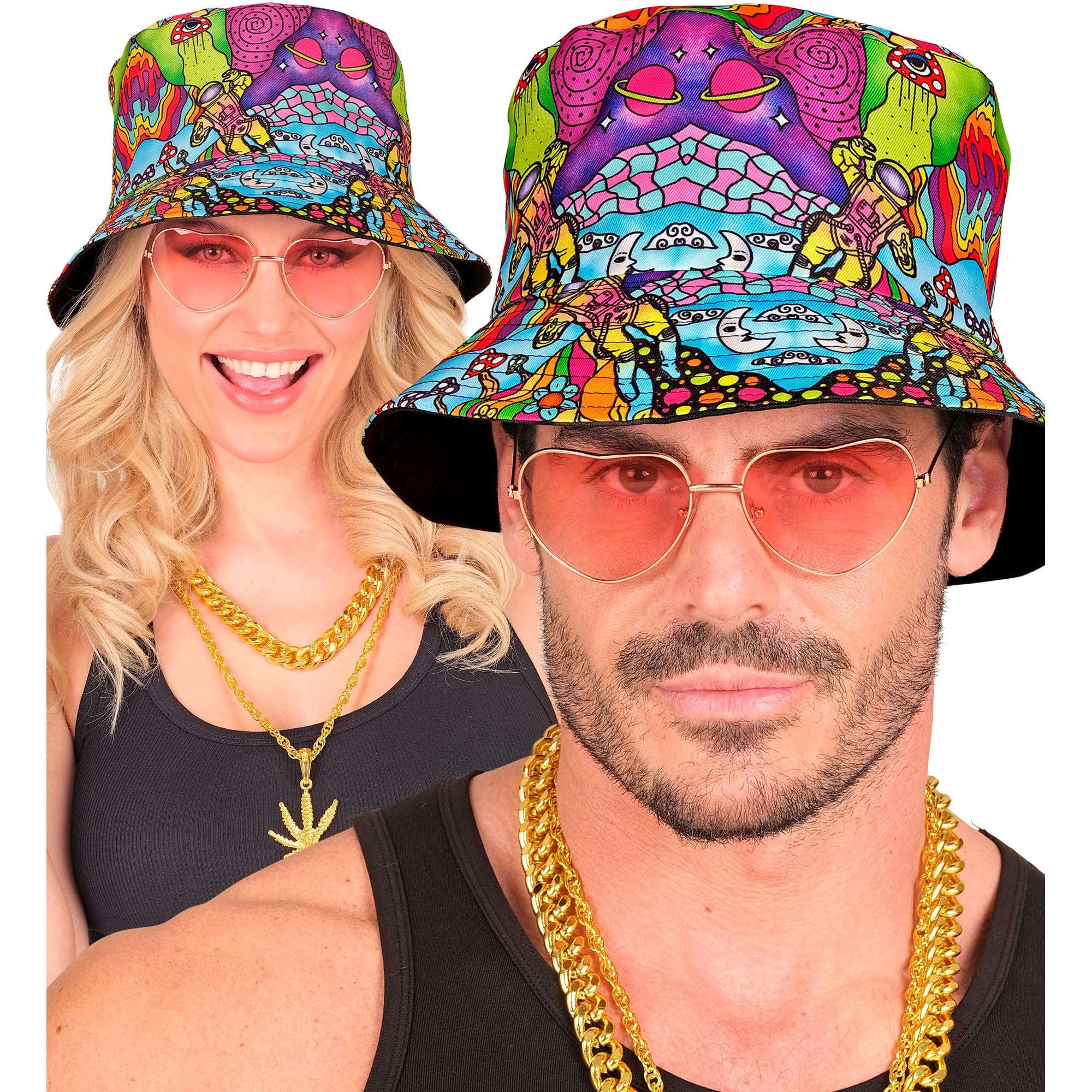W WIDMANN MILANO Party Fashion - Fishing Hat for Men and Women Fishing Hat, Accessory for Festivals Carnival, Theme Parties - Image 3