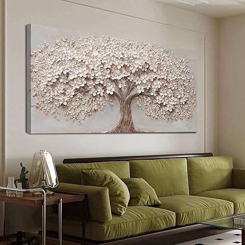 Lienzo decorativo para pared, cuadros artísticos de pared de gran tamaño para sala de estar, árbol de la vida, decoración de pared, arte de pared