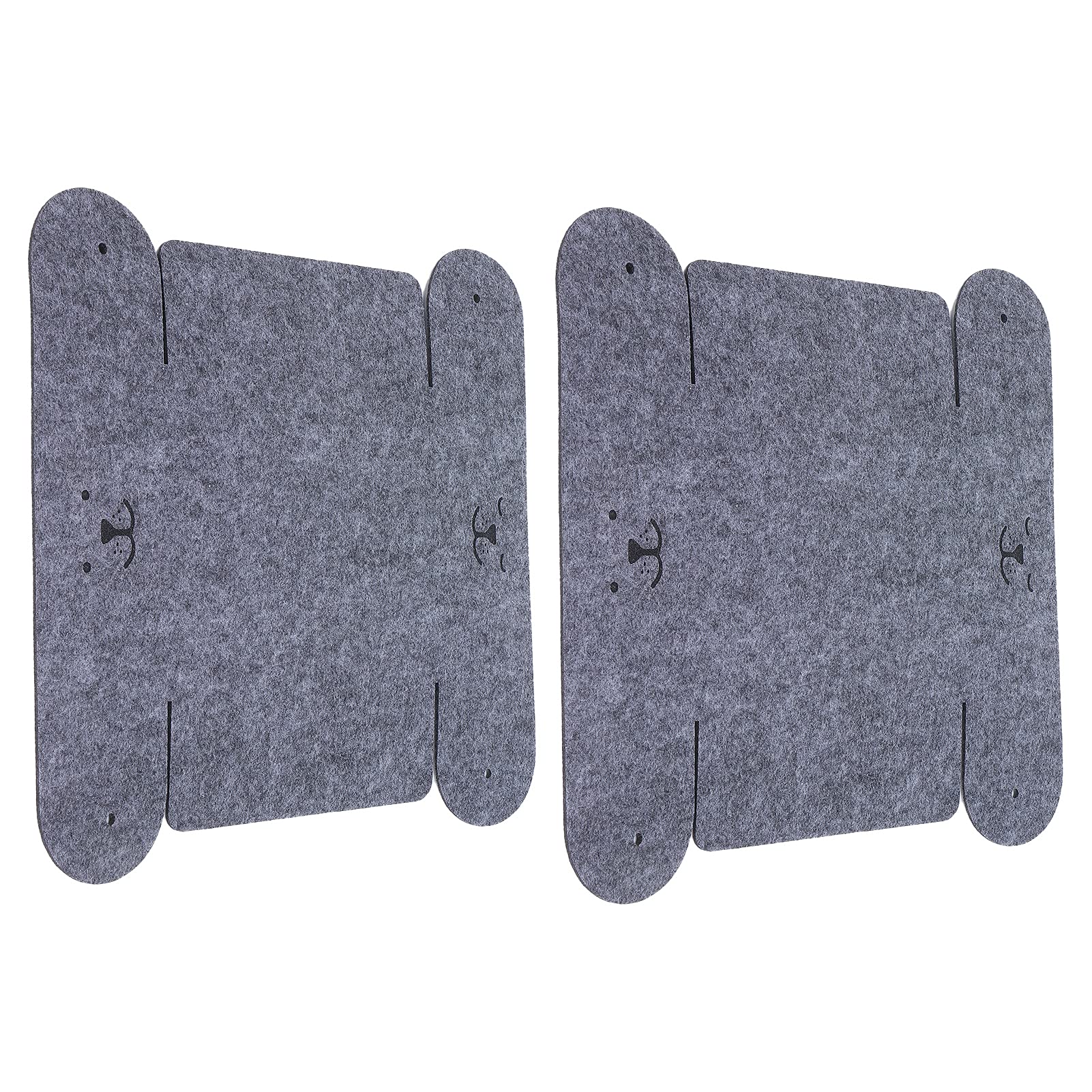 Felt Drawer Organizer, Foldable Felt Felt Box Cubby Storage Bins 2 Pcs for Store Mobile Phones for Keys and Other Accessories |