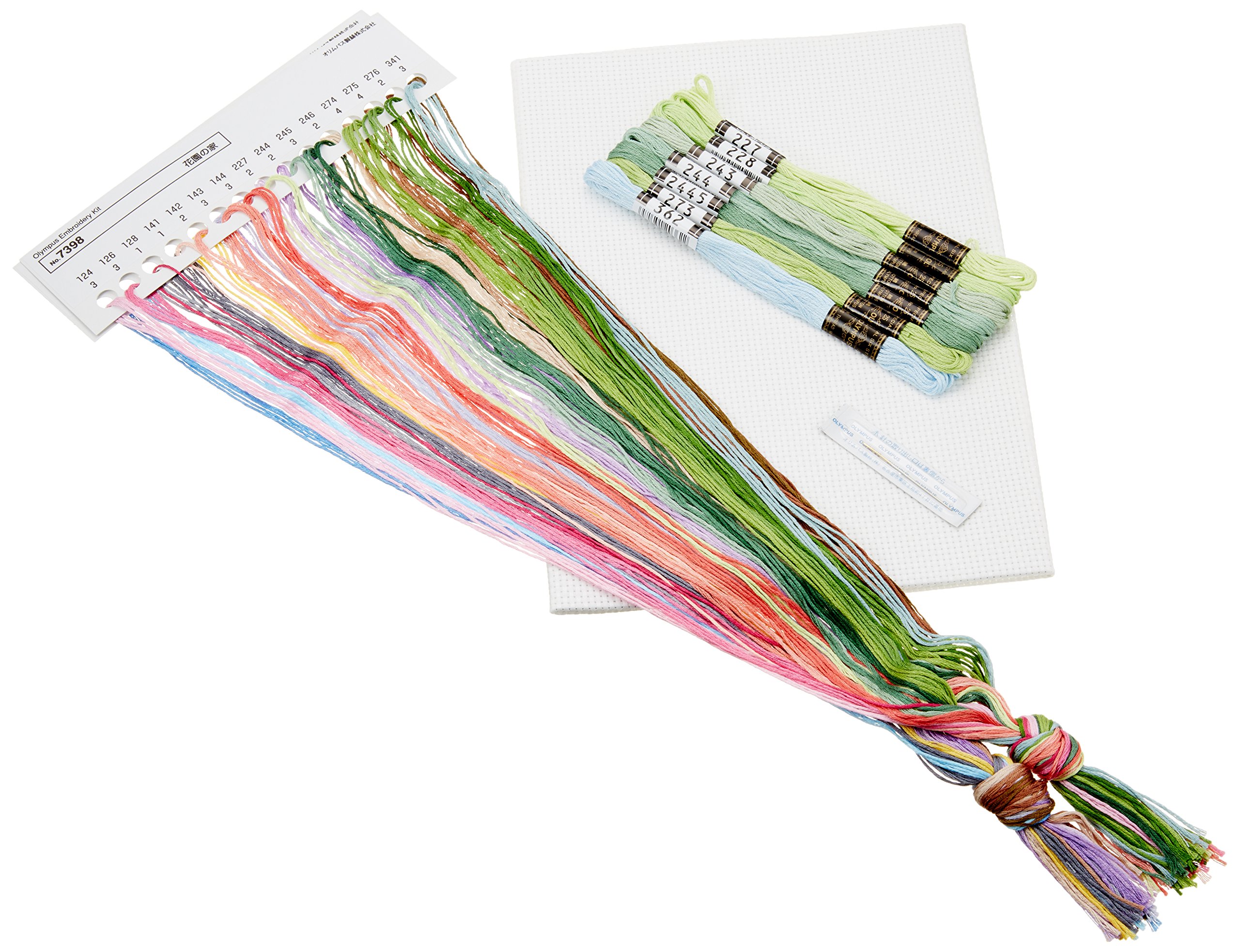 Orimupasu fatto ãN kit ricamo fiore cornice giardino di una casa 7.3.9.8.