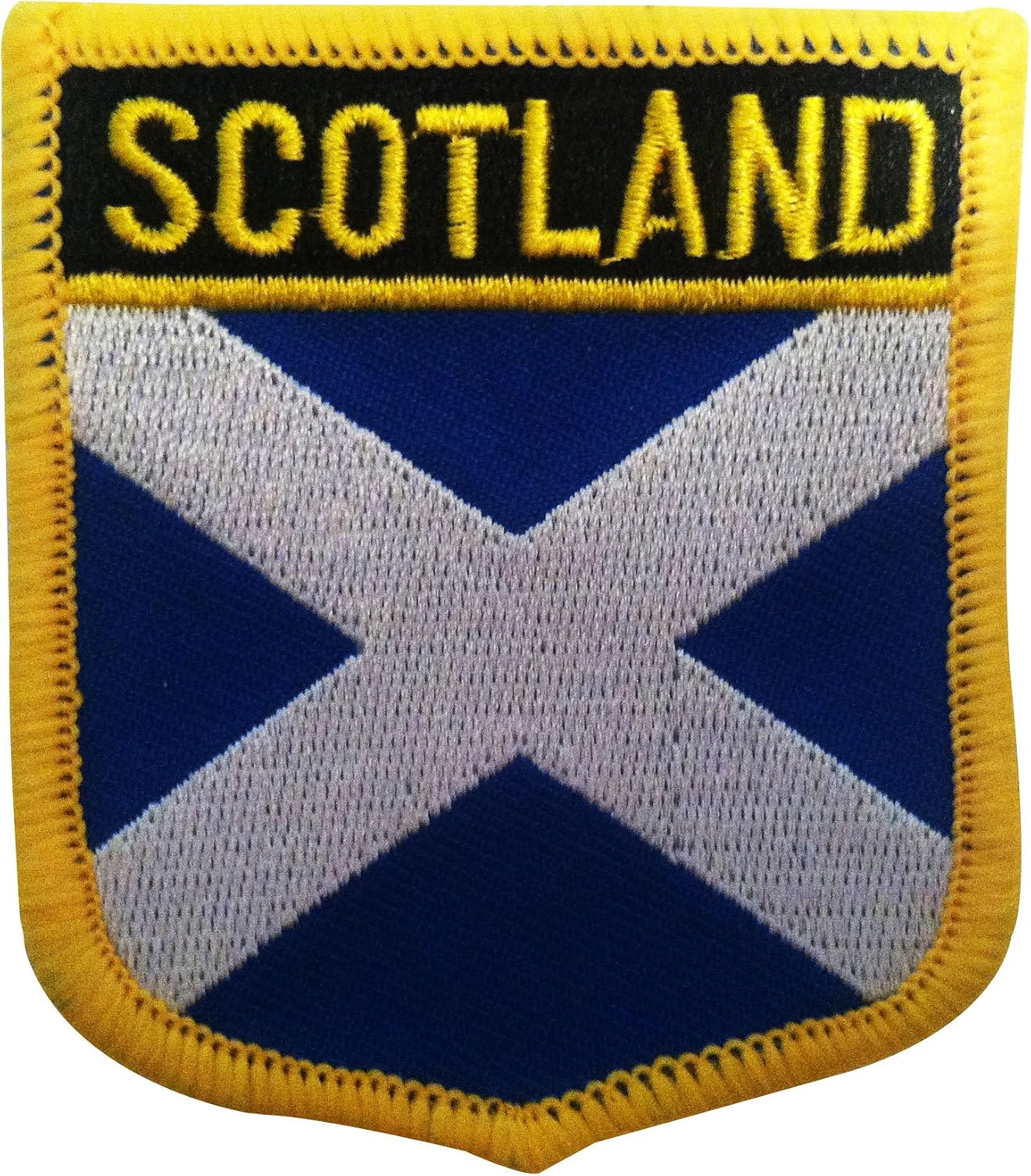 Scotland Flag Emblem Patch / UK British Sew-On or Iron-On Tactical Morale Patch (Scottish Crest, 2.75" x 2.35")