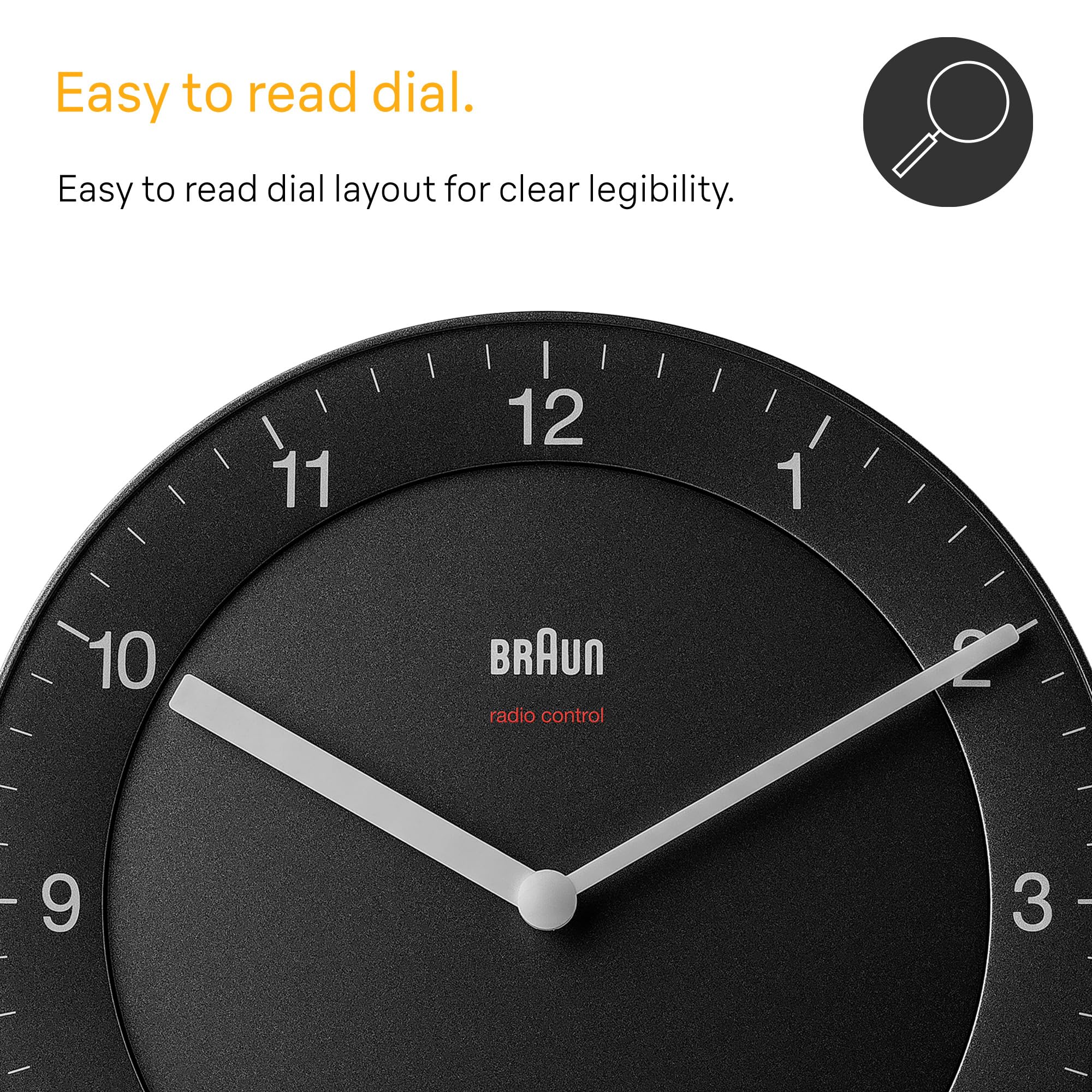 Amazon.com: Braun Classic Radio Controlled Wall Clock for Central