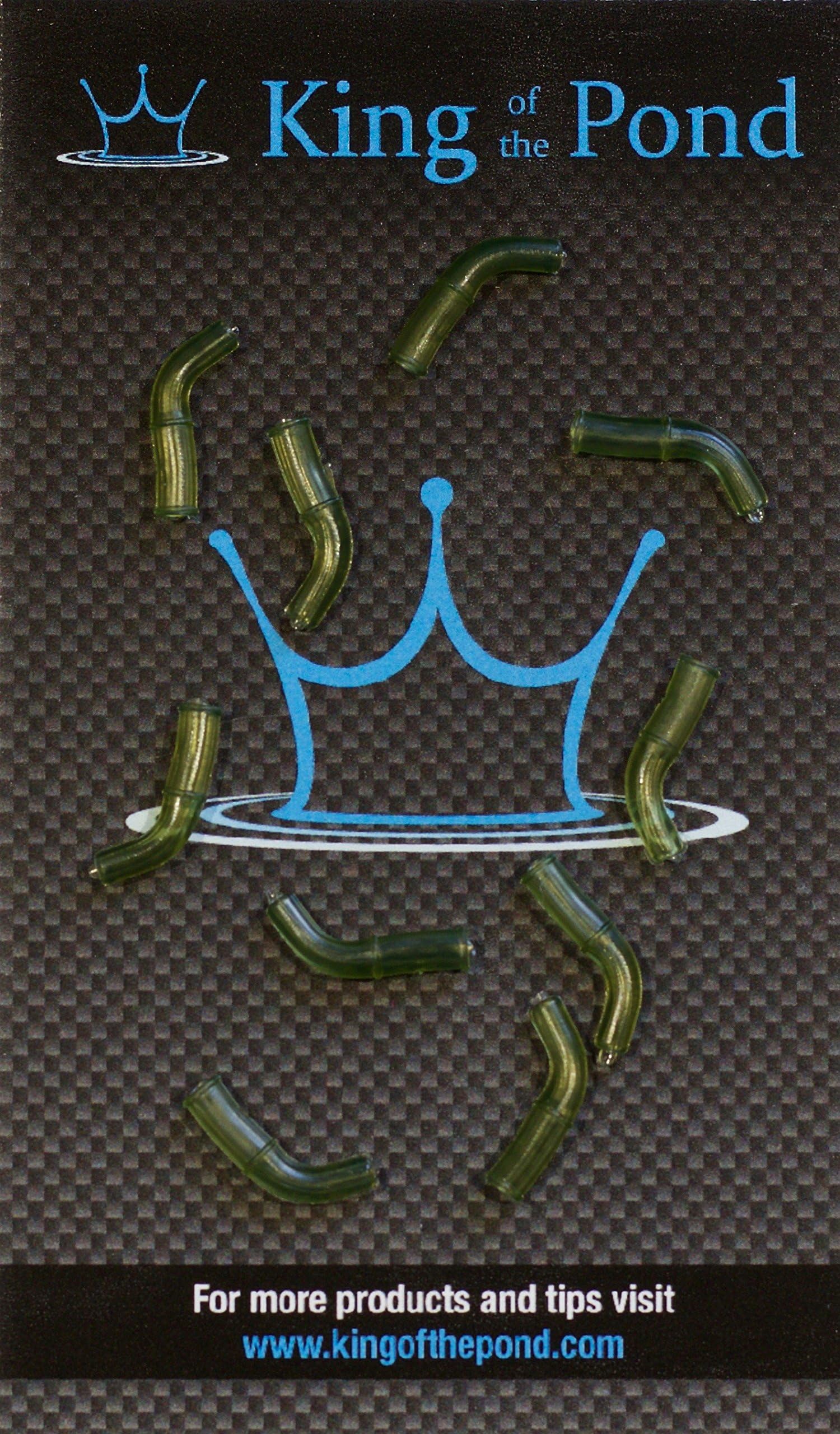 KOTP Hook kickers - short x10 trans green hooks sizes 6 up - carp fishing