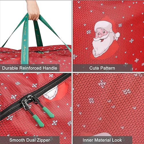 Miniatura 2 de YueBags Bolsa de almacenamiento para árbol de Navidad para árbol artificial de 7.5 pies, 8 pies, 9 pies, bolsas de árbol desmontadas de Navidad