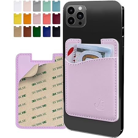 Scalloped Phone Pocket For Credit Cards Fulgamo 2Pack Adhesive