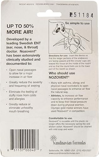 Miniatura 2 de Nozovent Anti-ronquidos - 1 paquete