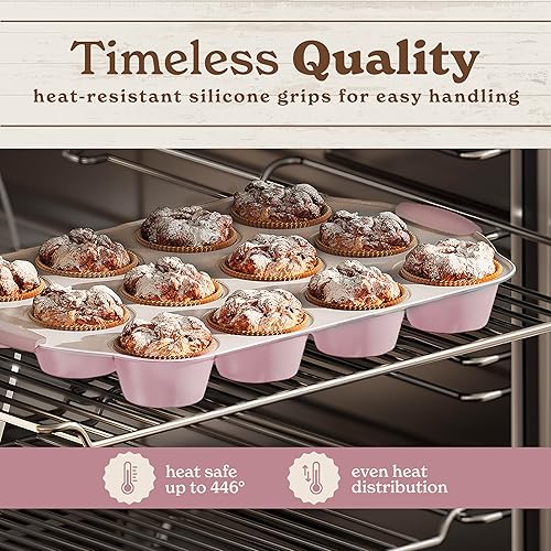 Miniatura 5 de Country Kitchen - Juego de Utensilios para Hornear Apilables Antiadherentes - Duradero, Juego de Horneado de Fácil Desmoldado - 22 Pzas. Incluye
