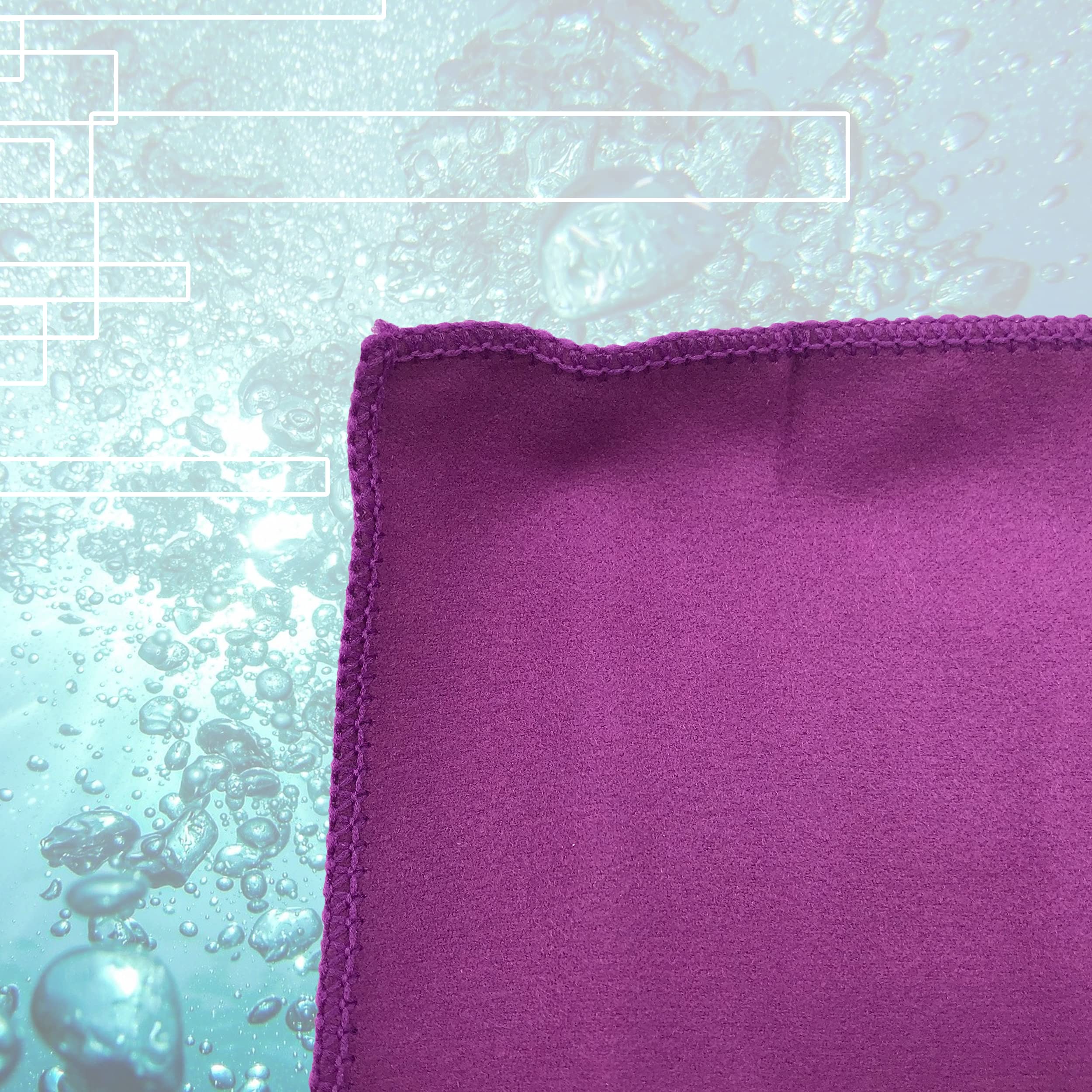 Serviette de plage en microfibre à séchage rapide douce et légère pour le camping, les voyages, la plage, la natation