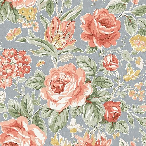Laura Ashley Wild Roses Ochre Yellow Wallpaper