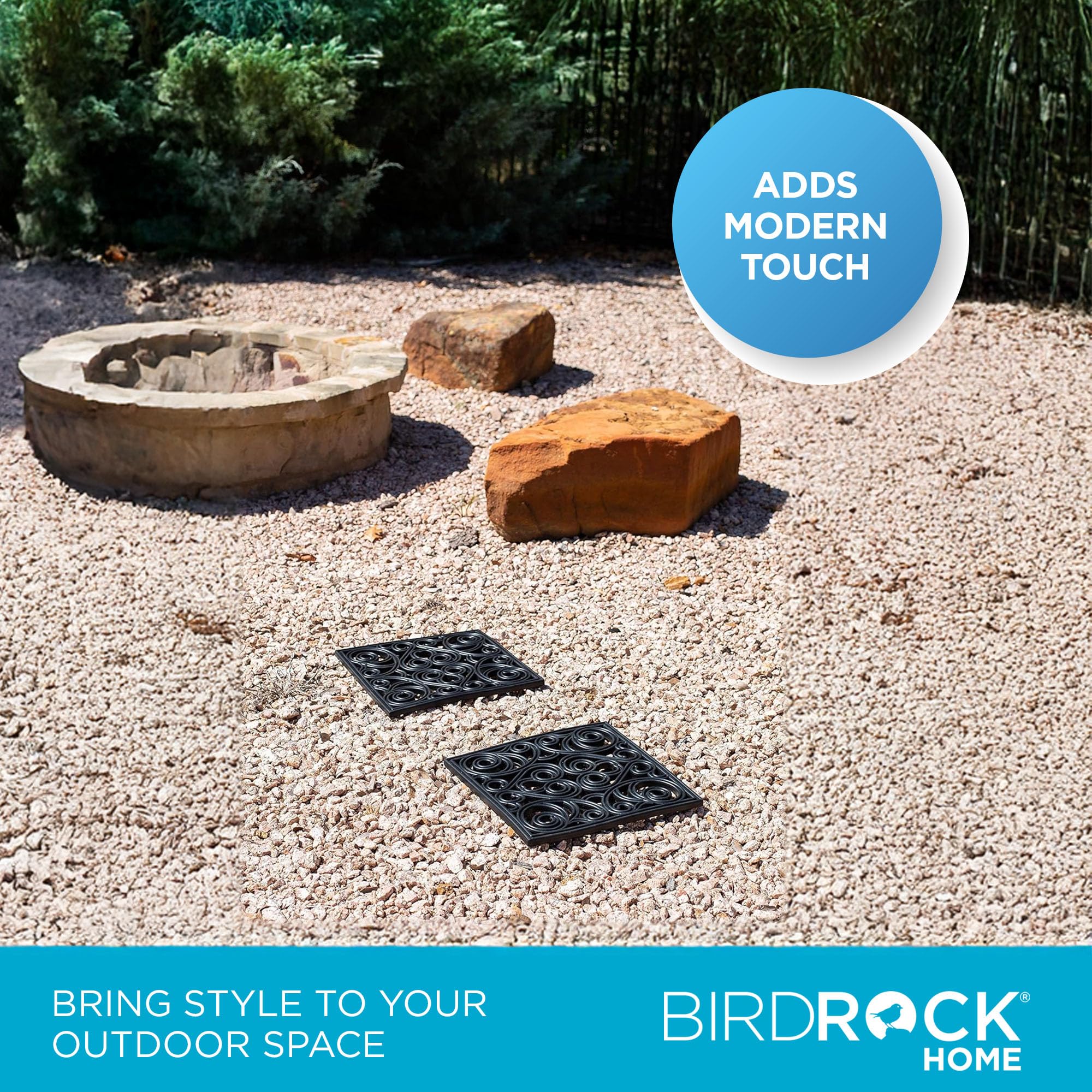 Amazon.co.jp: BIRDROCK HOME 12 x 12 ラバーステッピングストーン 