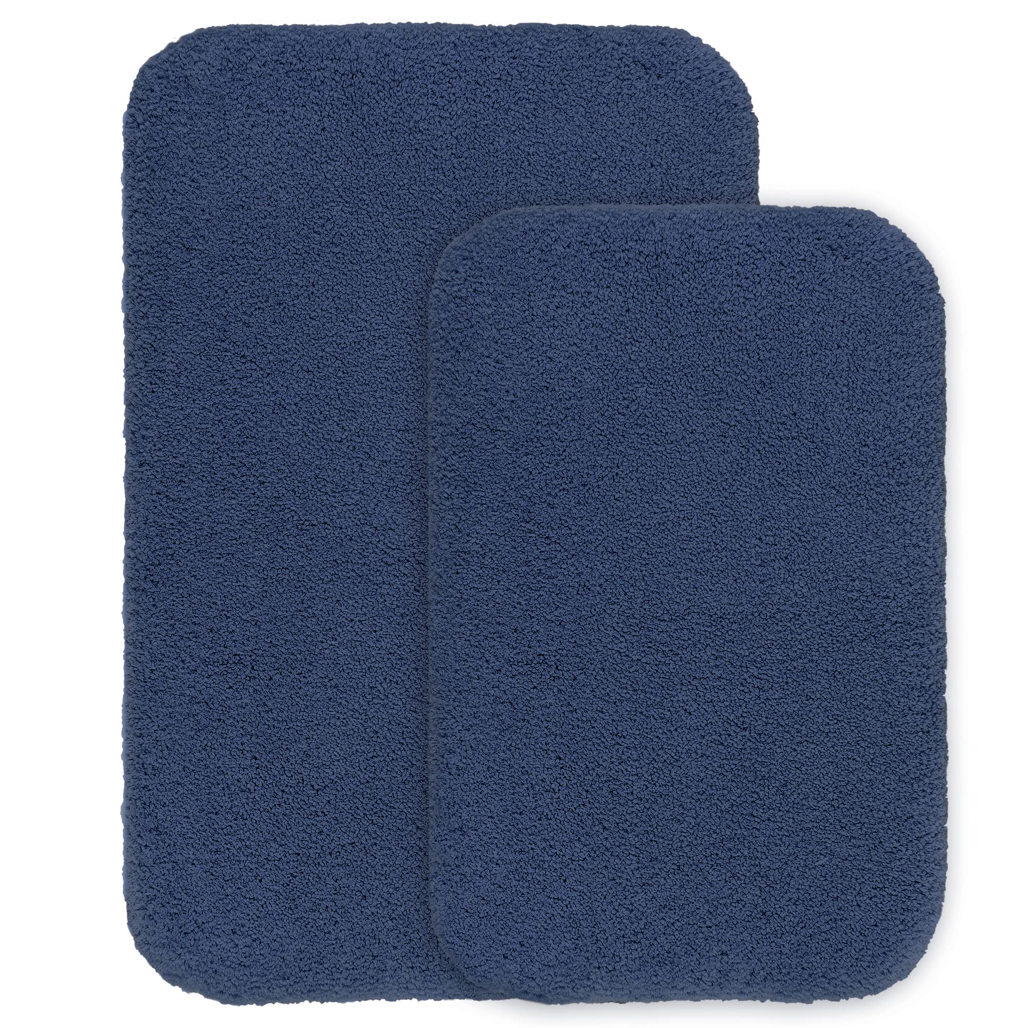 VANZAVANZU Non Slip Bath Mat Extra Large Bathroom Runner Rug Thickened Bath Rug for Bathroom Absorbent Ultra Soft Bedside Carpet Fluffy Microfiber Runner Floor Mat - 50 x 122cm (White) — view 29