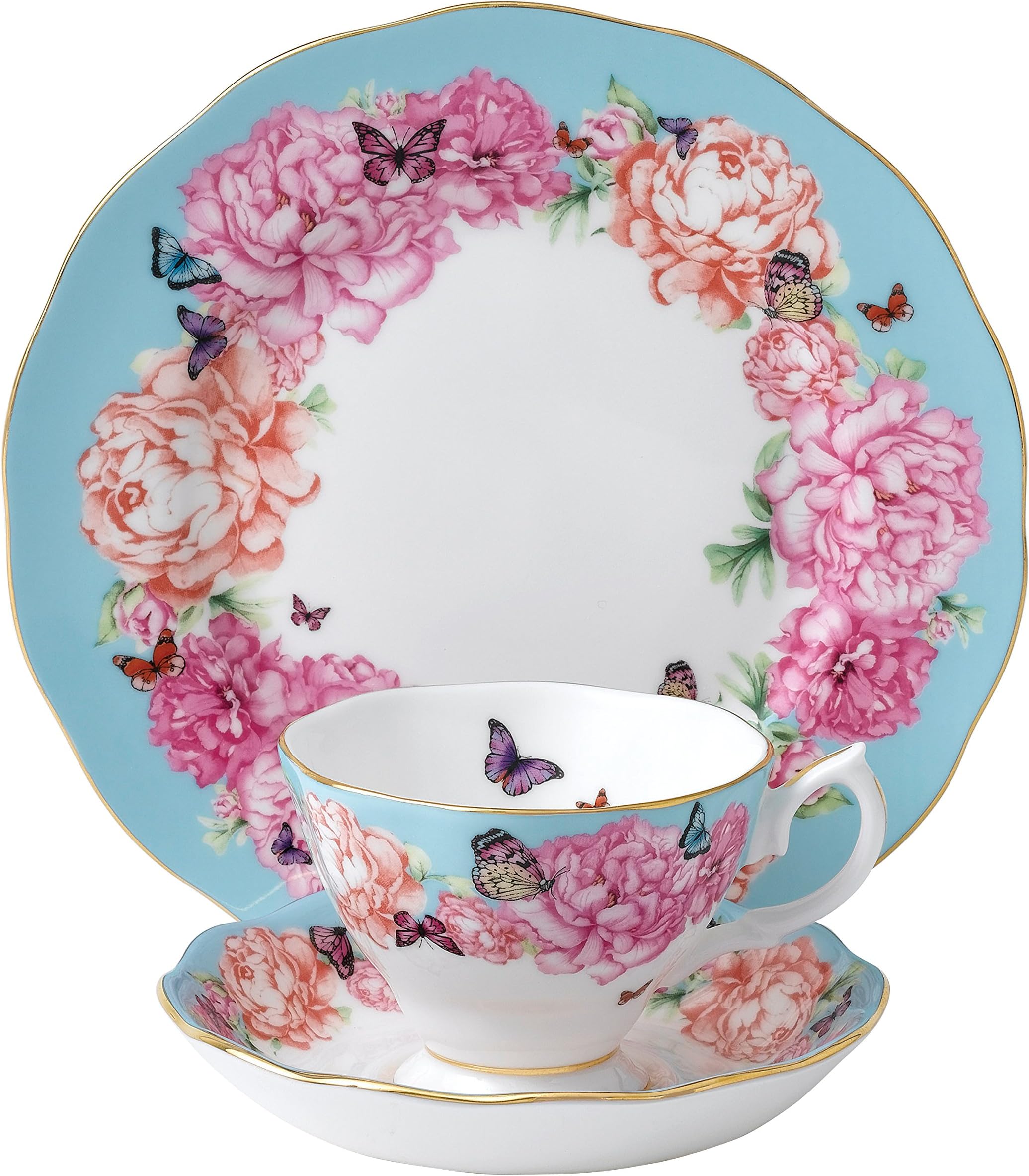 Miranda Kerr For Royal Albert Devotion 3-Piece Set (Teacup, Saucer & Plate 8")