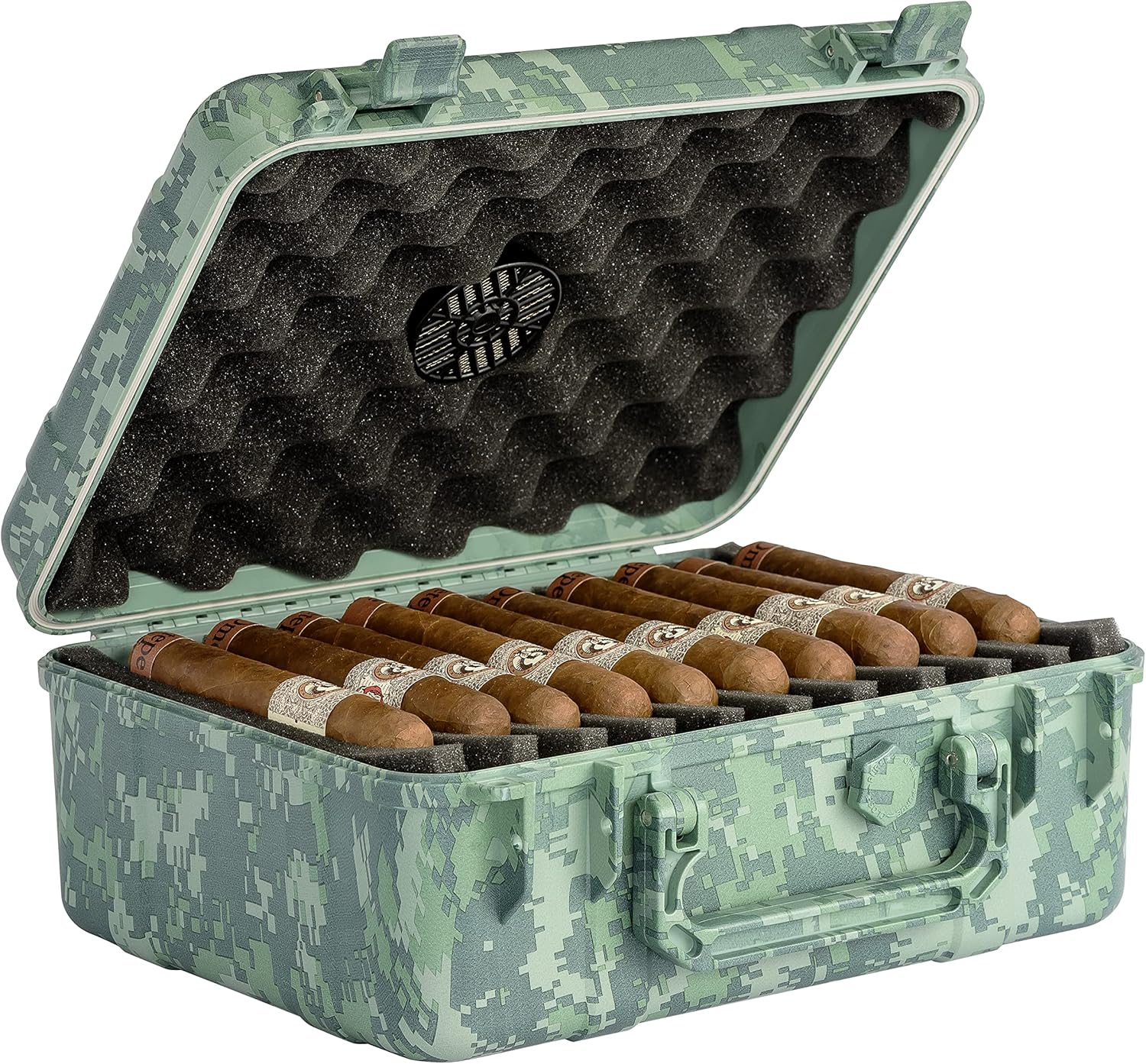 Cigar Caddy Camo Travel Humidor,Camouflage,HUM-CC40-FC