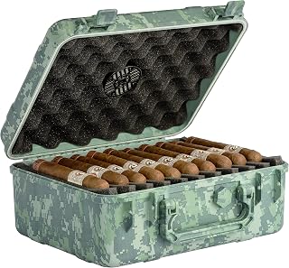 Cigar Caddy Camo Travel Humidor,Camouflage,HUM-CC40-FC