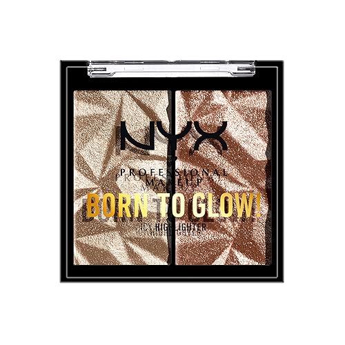 Miniatura 7 de NYX PROFESSIONAL MAKEUP Born To Glow Icy Highlighter Duo - Rock Candy