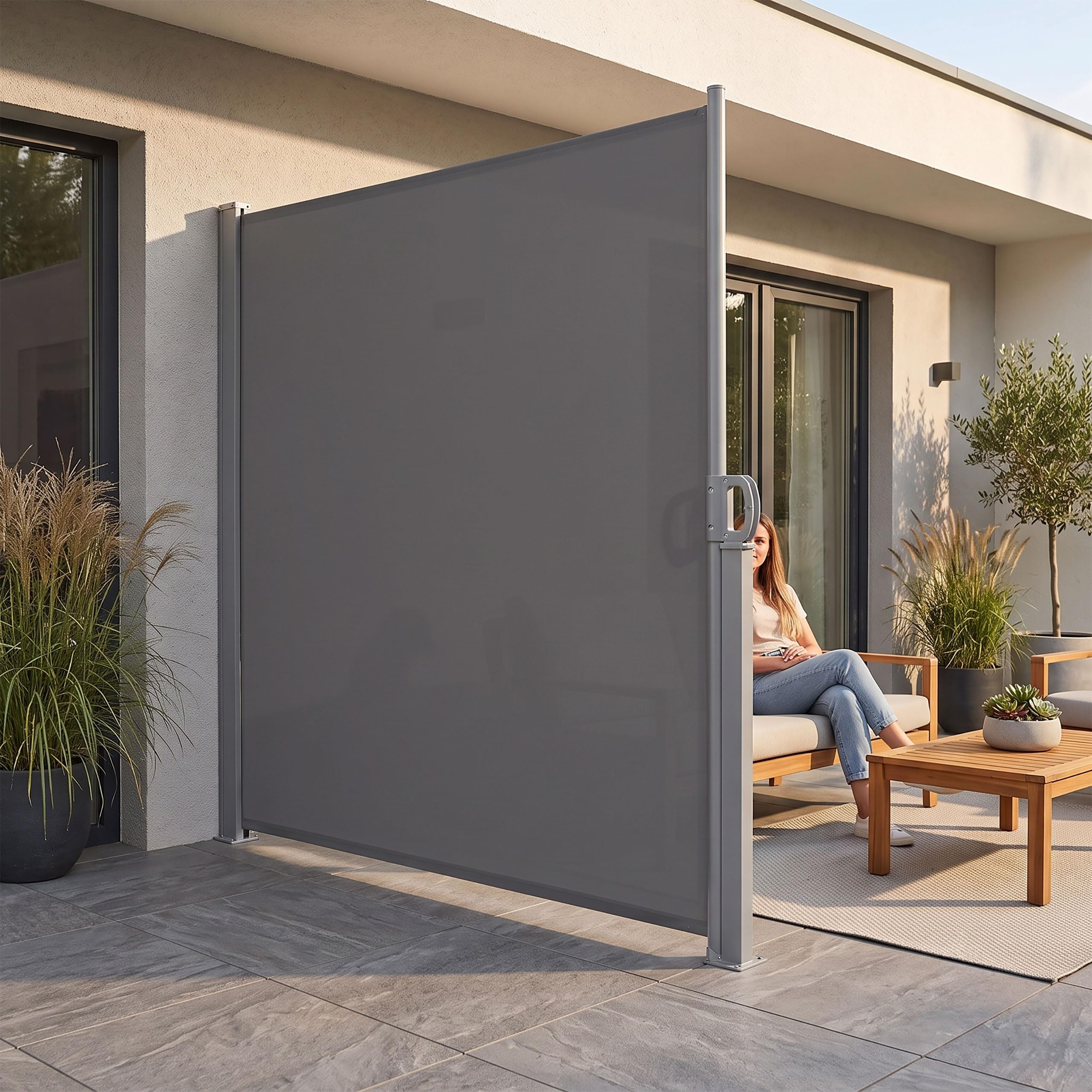 SPRINGOS Toldo lateral extensible de 180 x 400 cm