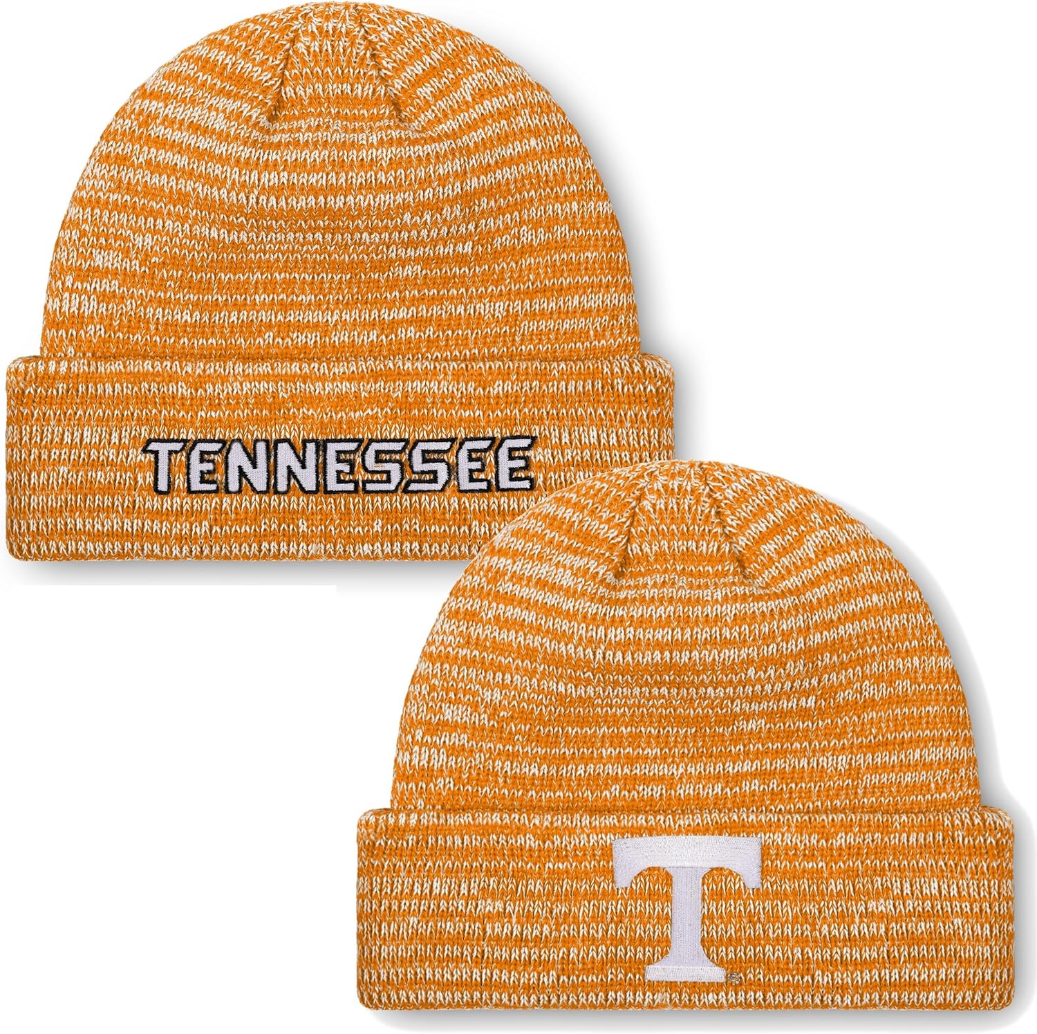 FOCO NCAA Adult Official Marled Cold Weather Cuffed Knit Beanie in Clear Holiday Ball Ornament