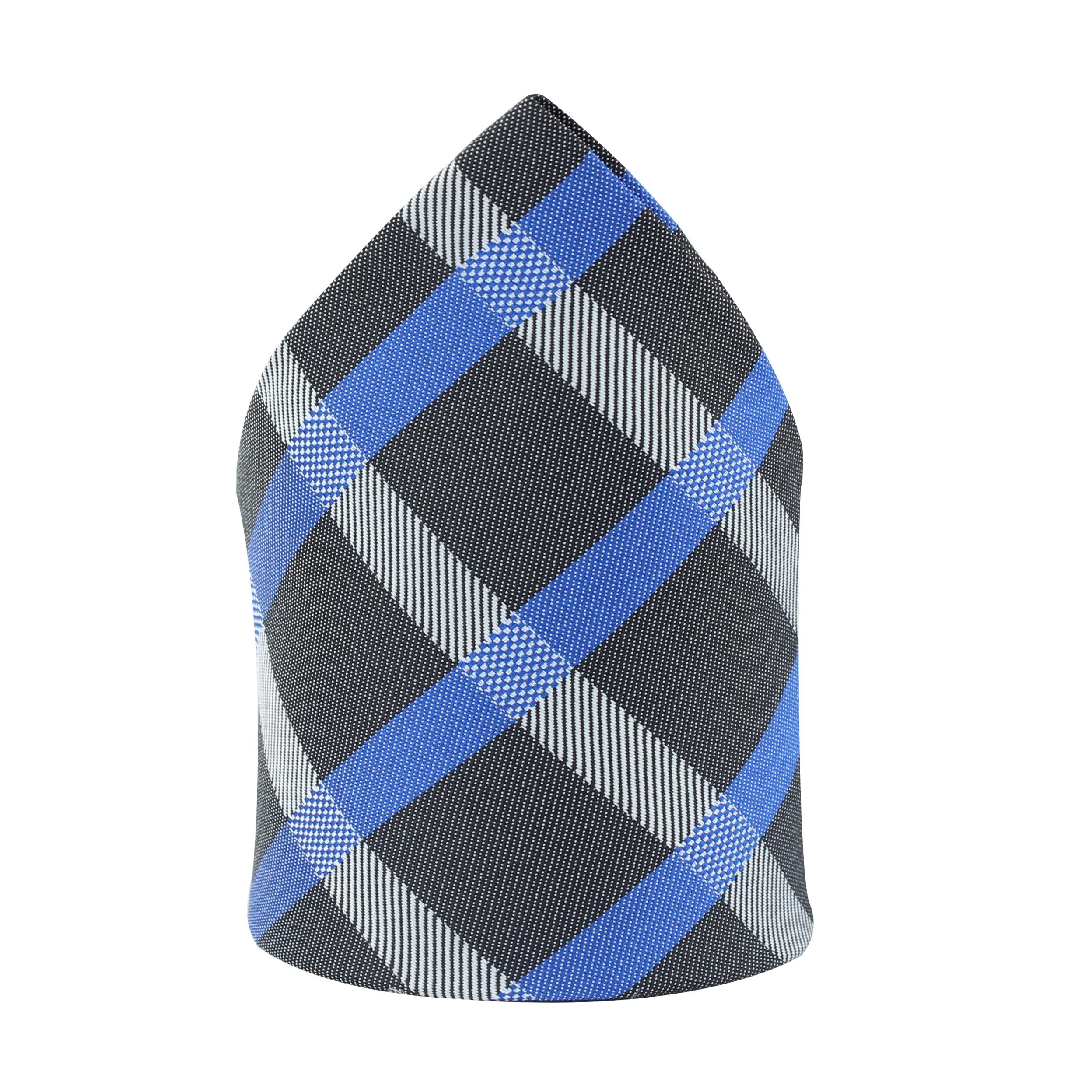 Black Checkered Pocket Square For Men-image-1