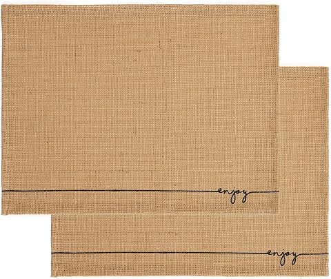 Ocean Home Textile 2'li Enjoy Jüt Amerikan Servis 45 x 35 cm