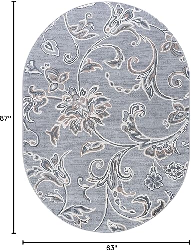 Vista 69 de Alfombra de pasillo gris de 2 x 10 pulgadas, alfombra de cocina, alfombra para entrada interior, entrada, pasarela, alfombra contemporánea Gris