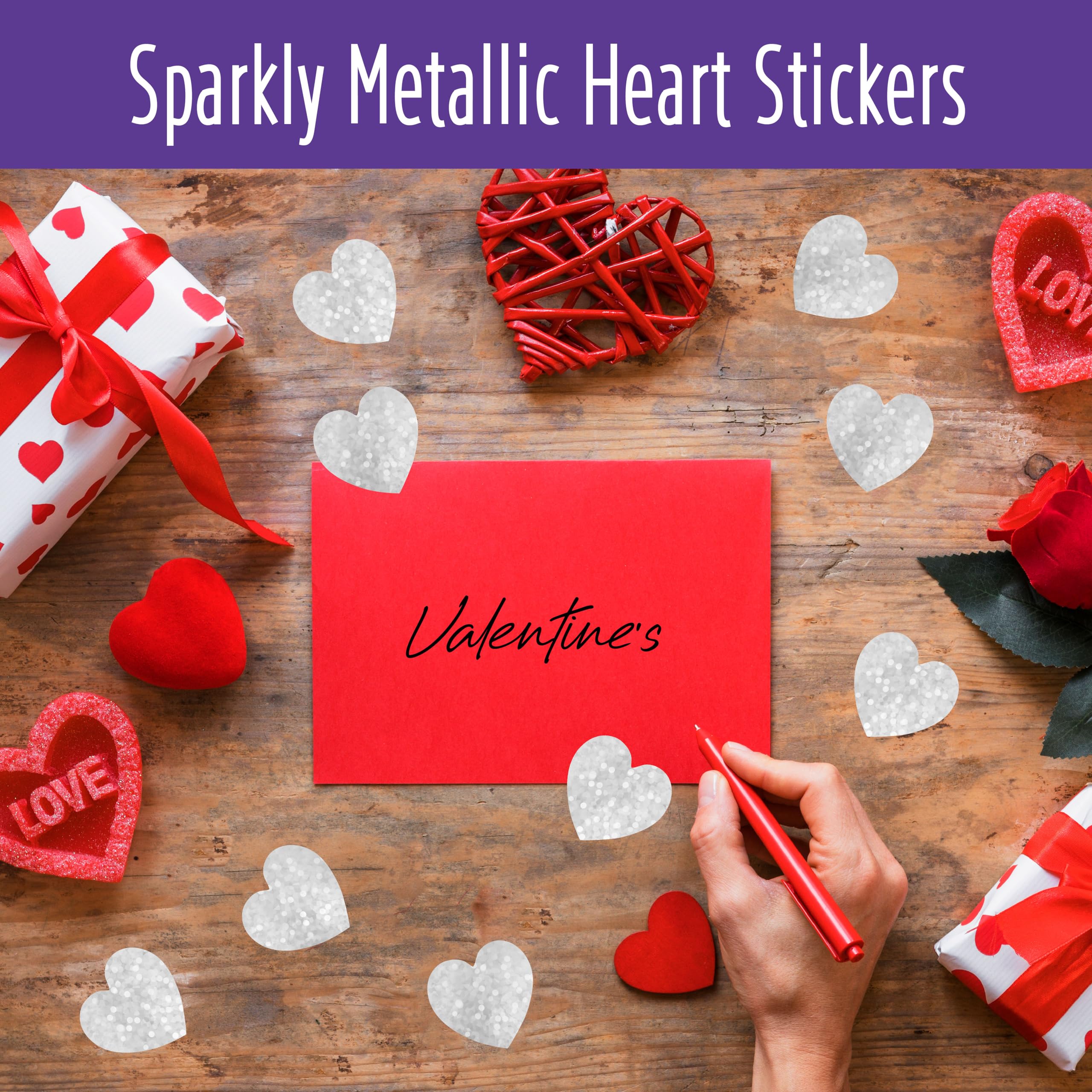 Valentine Sticker 500 PCS Happy Valentines Day Stickers - Flower Label Ethiopia Valentines Stickers