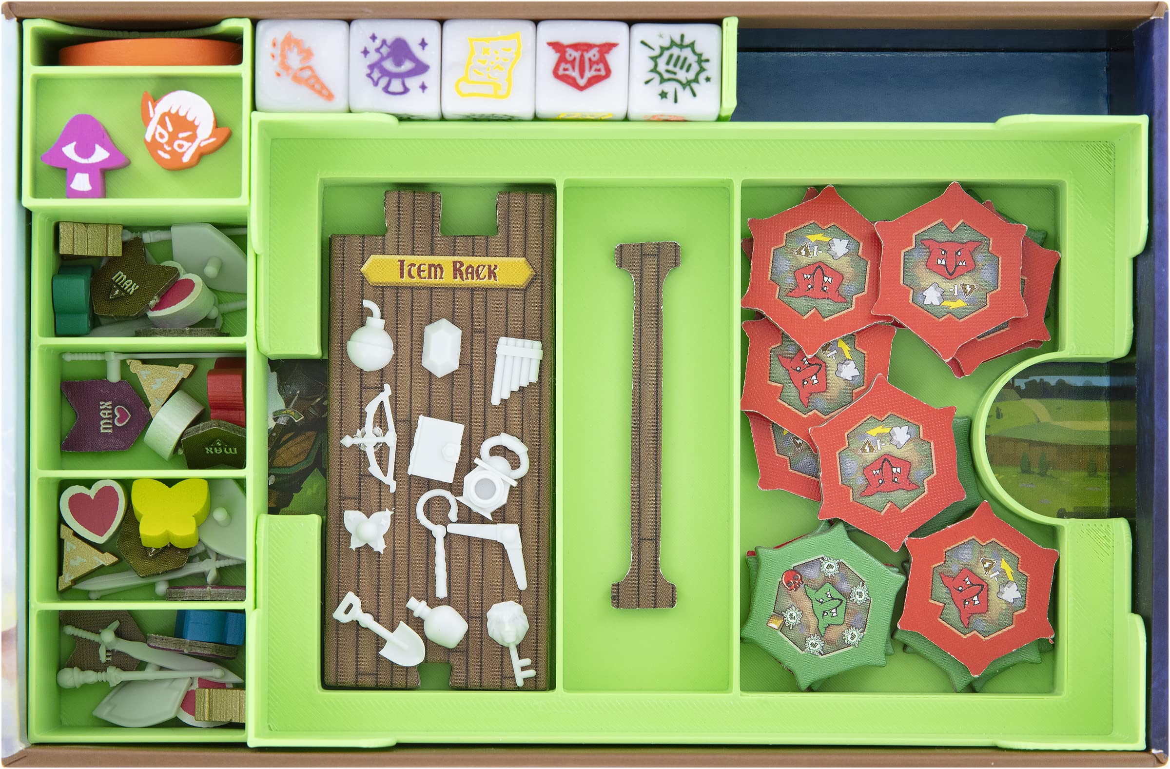 Organizzatore Feldherr Per Tiny Epic Quest, Portacarte E Portapedine In Plastica, Si Inserisce Nella Scatola Originale Del Gioco - copertina