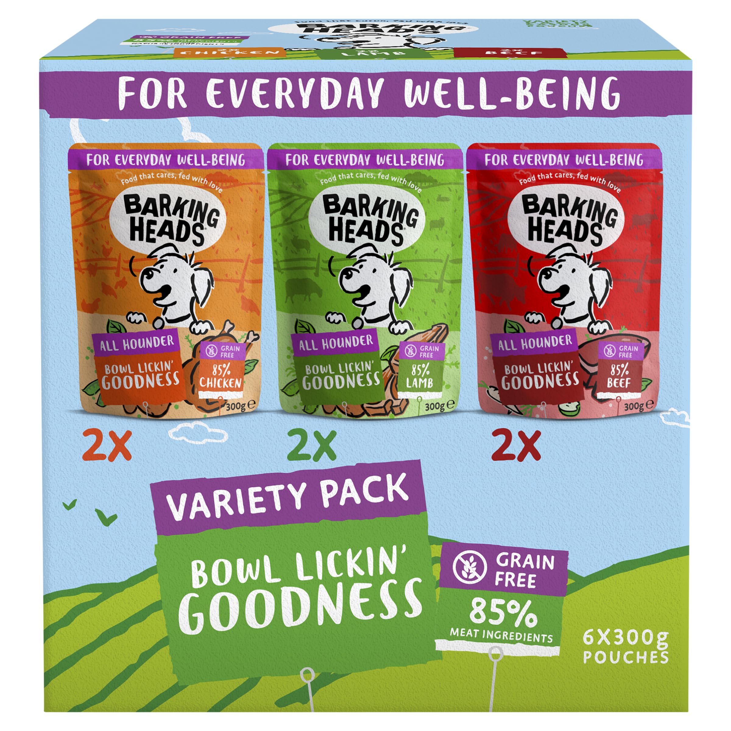 Barking Heads Variety Pack - 6 X 300G