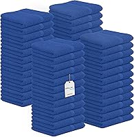 Vista 22 de Avalon Towels Toallitas de Algodón – (Paquete de 24) Tamaño 12x12 Pulgadas, 100% Algodón Hilado en Anillo, Toallitas Faciales Suaves y Absorbentes