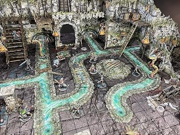 Battle Systems Fantasy Dungeon Terrain Ravenskeep Sewers Terrain Immersive Scenery for D&D DND Maladum Pathfinder RPGs Full Color Heavy Duty Cardstock Printed Both Sides