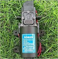 Vista 7 de 12V DC Fresh Water Pump with 2 Hose Clamps,Self Priming Sprayer Pump with Pressure Switch,12 Volt High Pressure Pump Diaphragms,4.5 L/Min 1.2 GPM 85
