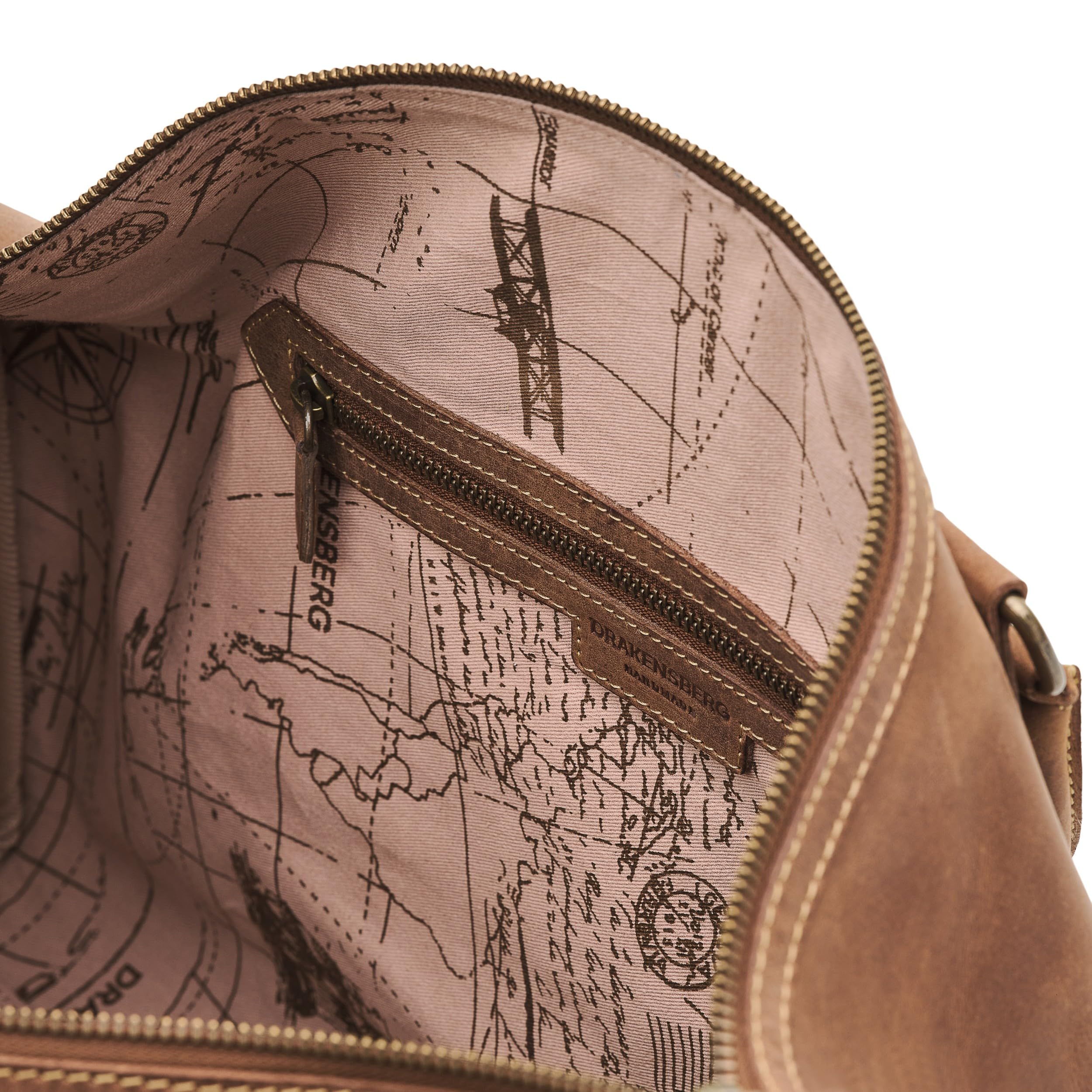 DRAKENSBERG Weekender 'John' - elegancka skórzana torba podróżna dla kobiet i mężczyzn, nadaje się do bagażu podręcznego, 40 l