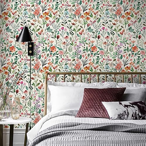 Miniatura 7 de Forro de vinilo autoadhesivo para cajones, papel de contacto con diseño floral de rosas, papel de contacto extraíble, decorativo, para estantes,