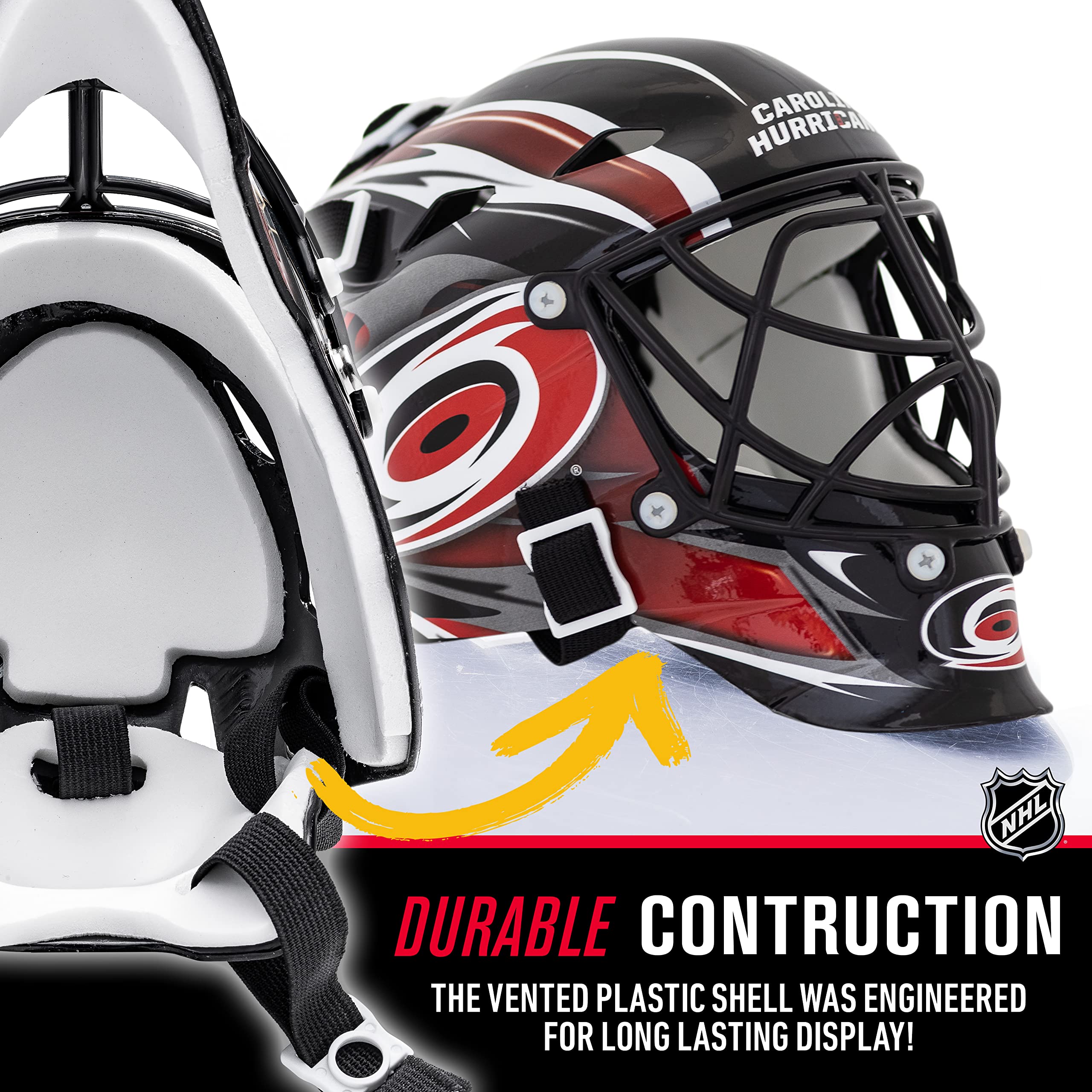 Franklin Sports Mini Masque de Gardien de But de Hockey LNH avec Logo Officiel et Étui