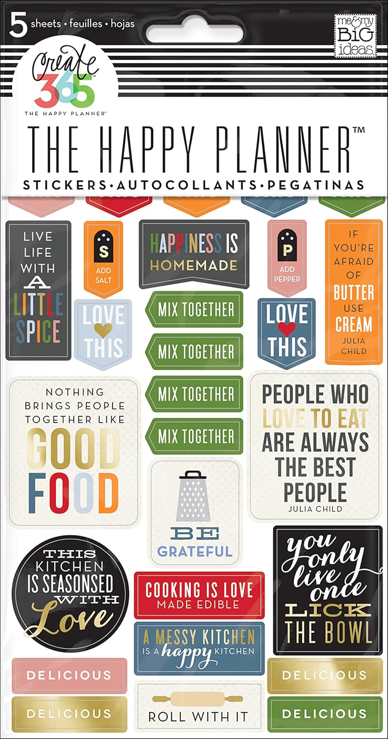me & my BIG ideas Good Food Planner Stickers
