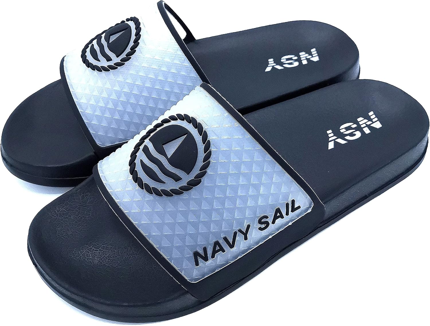 Navy Sail Ciabatte Mare Uomo Scarpe da Spiaggia e Piscina Pantofole da  Bagno Ciabatte Estive per Adulto Taglia 40-46 (Black Transparent,  Numeric_44) : Amazon.it: Scarpe e borse