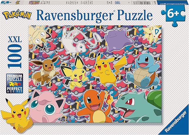 Ravensburger Pokemon Jigsaw Puzzles for Kids Age 6 Years Up - XXL 100 Pieces - Pikachu Toys
